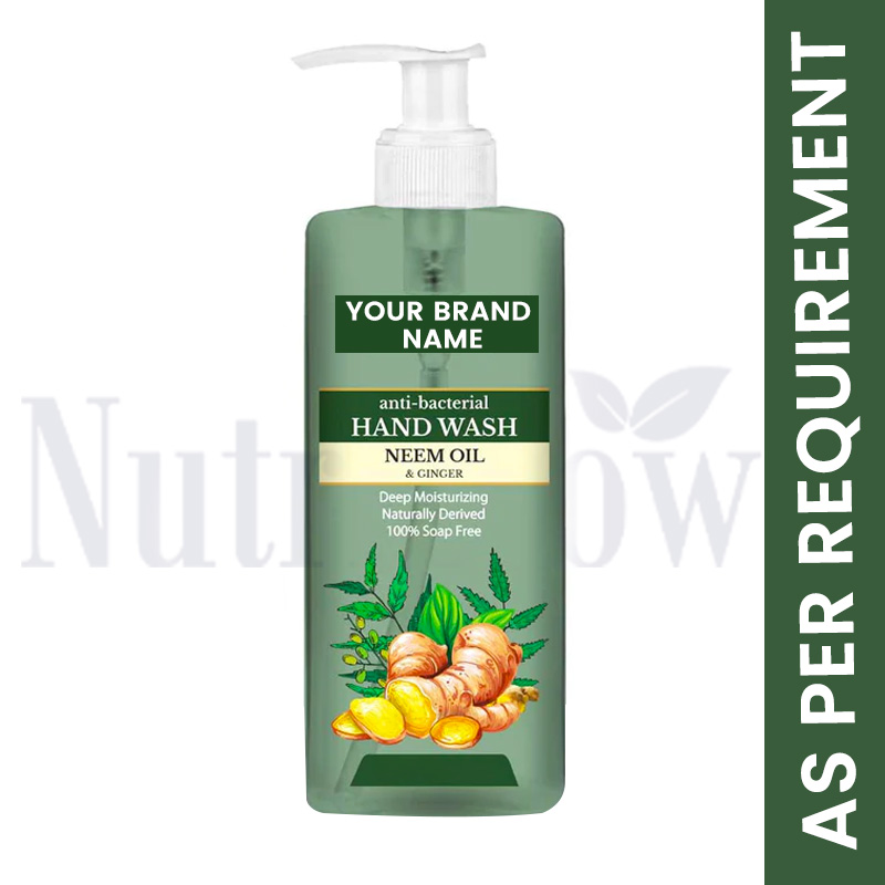 Anti Bacterial Neem Oil Ginger Hand Wash Nutriglow Private Label